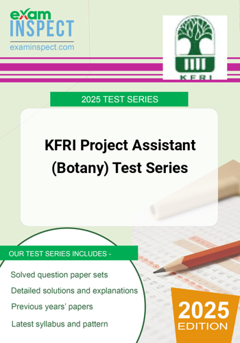 KFRI Project Assistant Botany Test Series