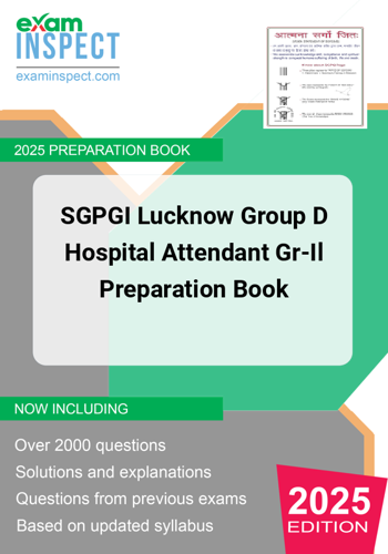 SGPGI Lucknow Group D Hospital Attendant GrIl Preparation Book