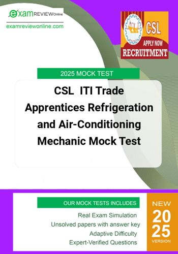 Additional image of CSL ITI Trade Apprentices Refrigeration and AirConditioning Mechanic Mock Test
