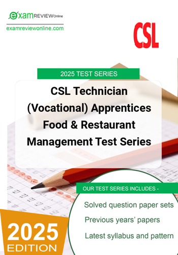 Additional image of CSL Technician Vocational Apprentices Food & Restaurant Management Test Series