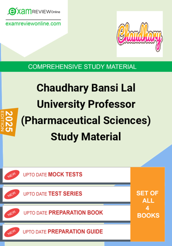 Additional image of Chaudhary Bansi Lal University Professor Pharmaceutical Sciences Study Material