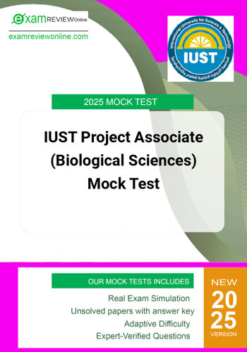 Additional image of IUST Project Associate Biological Sciences Mock Test