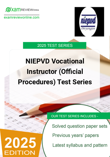 Additional image of NIEPVD Vocational Instructor Official Procedures Test Series