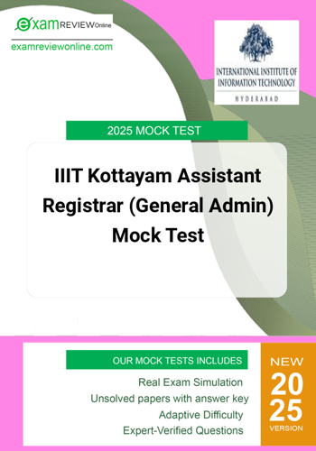 Additional image of IIIT Kottayam Assistant Registrar General Admin Mock Test