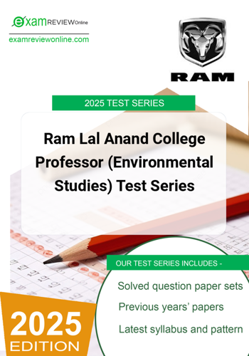 Additional image of Ram Lal Anand College Professor Environmental Studies Test Series