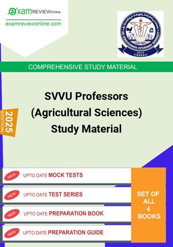 Additional image of SVVU Professors Agricultural Sciences Study Material