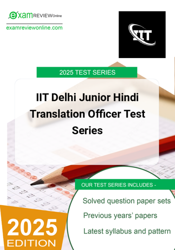Additional image of IIT Delhi Junior Translation Officer Test Series