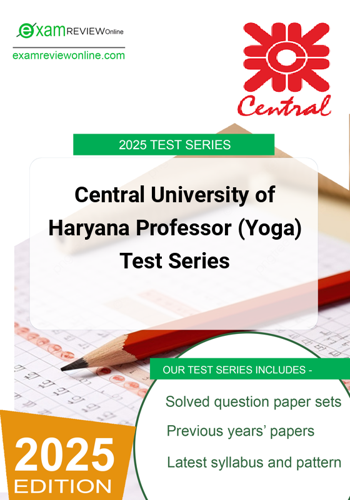 Additional image of Central University of Haryana Professor Yoga Test Series