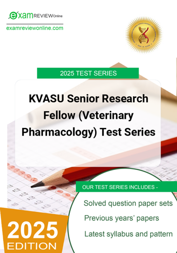 Additional image of KVASU Senior Research Fellow Veterinary Pharmacology Test Series