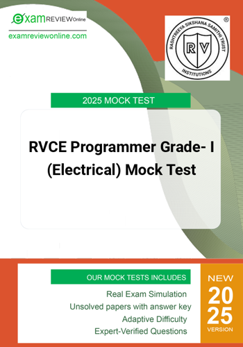Additional image of RVCE Programmer Grade I Electrical Mock Test