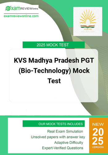 Additional image of KVS Madhya Pradesh PGT BioTechnology Mock Test