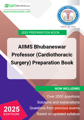 Additional image of AIIMS Bhubaneswar Professor Cardiothoracic Surgery Preparation Book