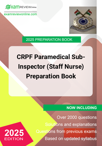 Additional image of CRPF Paramedical SubInspector Staff Nurse Preparation Book