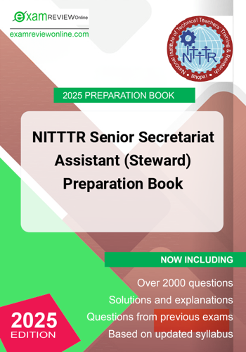 Additional image of NITTTR Senior Secretariat Assistant Steward Preparation Book