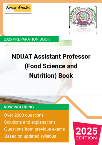 NDUAT Assistant Professor Food Science and Nutrition Preparation Book
