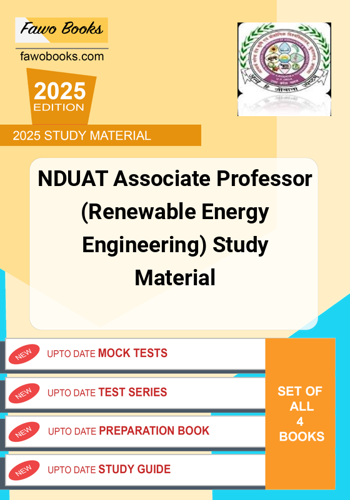 Additional image of NDUAT Associate Professor Renewable Energy Engineering Study Material