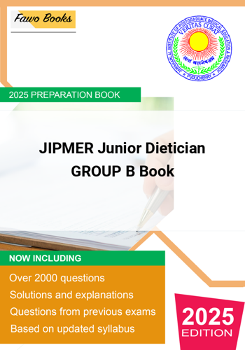 Additional image of JIPMER Junior Dietician GROUP B Preparation Book