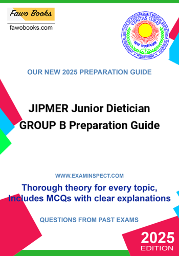 Additional image of JIPMER Junior Dietician GROUP B Preparation Guide