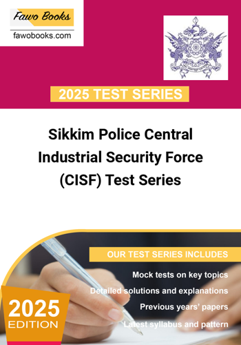 Additional image of Sikkim Police Central Industrial Security Force CISF Test Series