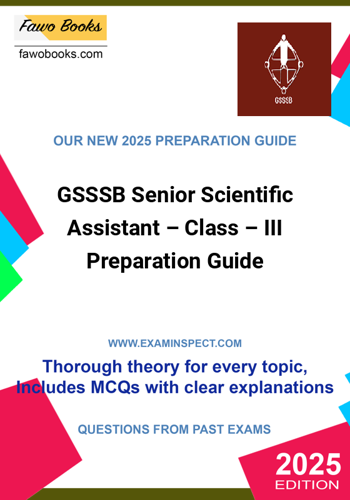 GSSSB Senior Scientific Assistant Class III Preparation Guide