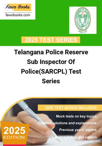 Additional image of Telangana Police Reserve Sub Inspector Of PoliceSARCPL Test Series