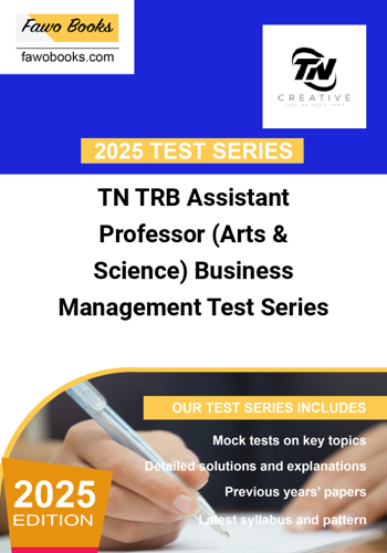 Additional image of TN TRB Assistant Professor Arts & Science Business Management Test Series