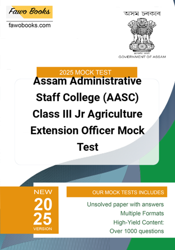 Additional image of Assam Administrative Staff College AASC Class III Jr Agriculture Extension Officer Mock Test