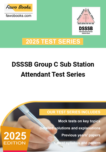 Additional image of DSSSB Group C Sub Station Attendant Test Series