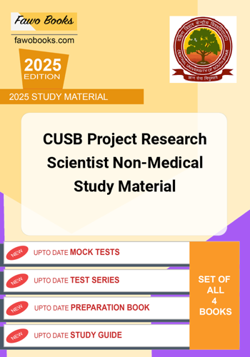 Additional image of CUSB Project Research Scientist NonMedical Study Material