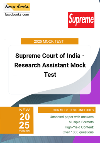 Additional image of Supreme Court of India Research Assistant Mock Test