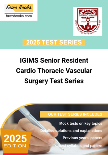 Additional image of IGIMS Senior Resident Cardio Thoracic Vascular Surgery Test Series