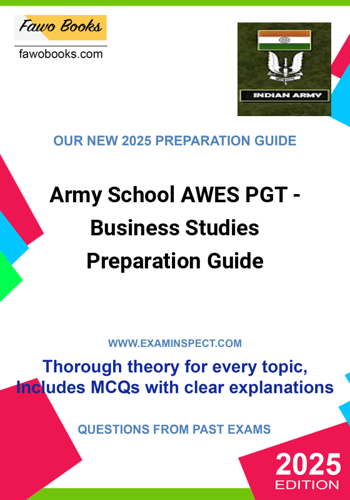 Additional image of Army School AWES PGT Business Studies Preparation Guide