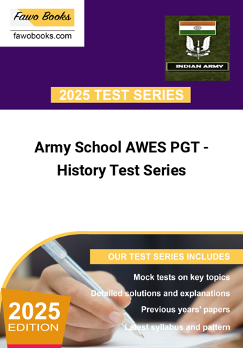 Additional image of Army School AWES PGT History Test Series