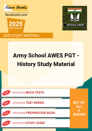 Additional image of Army School AWES PGT History Study Material