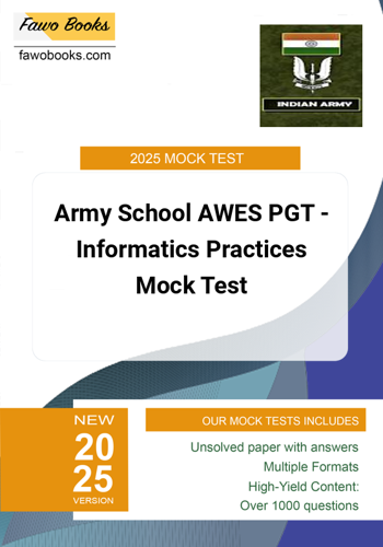 Additional image of Army School AWES PGT Informatics Practices Mock Test
