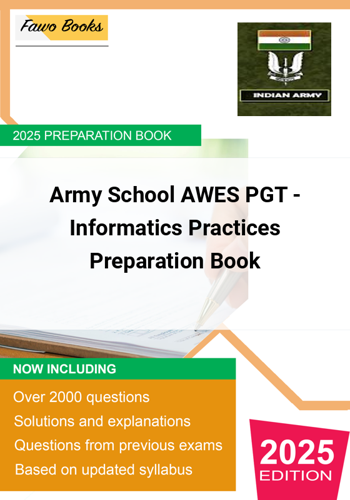 Additional image of Army School AWES PGT Informatics Practices Preparation Book