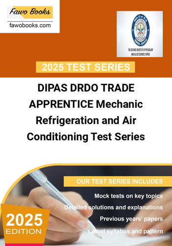 Additional image of DIPAS DRDO TRADE APPRENTICE Mechanic Refrigeration and Air Conditioning Test Series