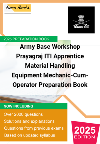 Additional image of Army Base Workshop Prayagraj ITI Apprentice Material Handling Equipment MechanicCumOperator Preparation Book