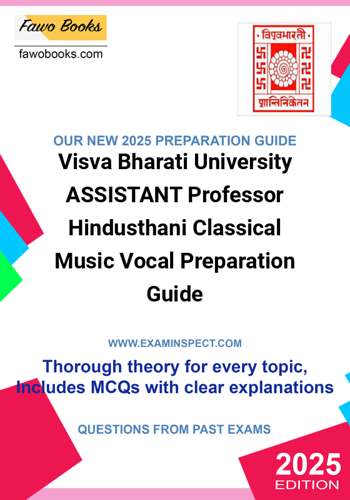 Additional image of Visva Bharati University ASSISTANT Professor Hindusthani Classical Music Vocal Preparation Guide