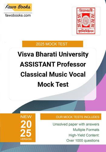 Additional image of Visva Bharati University ASSISTANT Professor Classical Music Vocal Mock Test