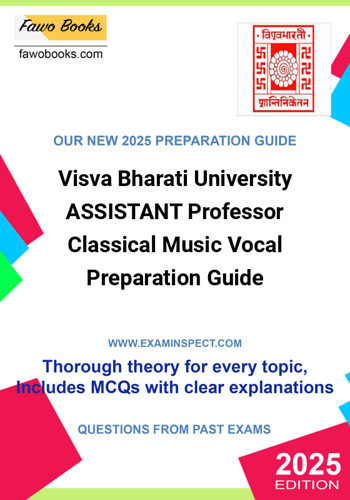 Additional image of Visva Bharati University ASSISTANT Professor Classical Music Vocal Preparation Guide