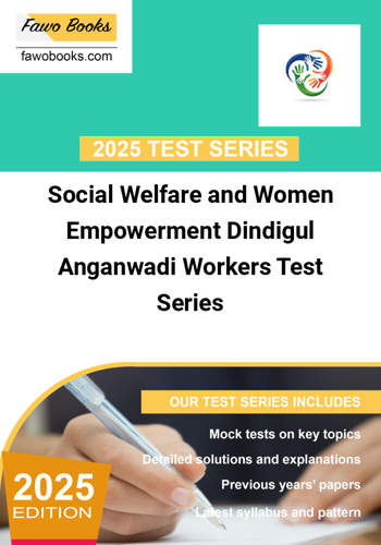 Additional image of Social Welfare and Women Empowerment Dindigul Anganwadi Workers Test Series