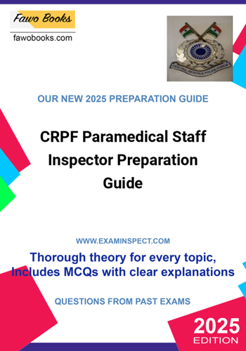 Additional image of CRPF Paramedical Staff Inspector Preparation Guide