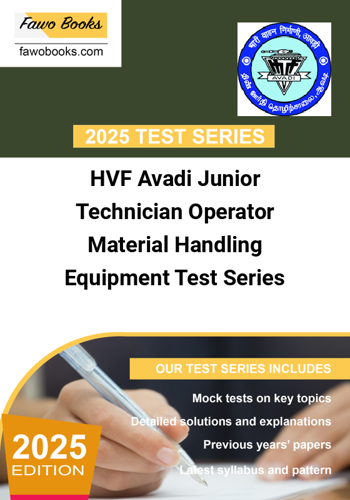 Additional image of HVF Avadi Junior Technician Operator Material Handling Equipment Test Series