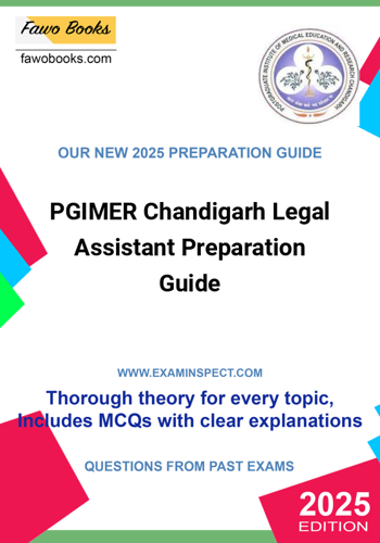 Additional image of PGIMER Chandigarh Legal Assistant Preparation Guide