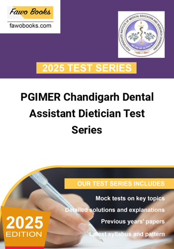 Additional image of PGIMER Chandigarh Dental Assistant Dietician Test Series