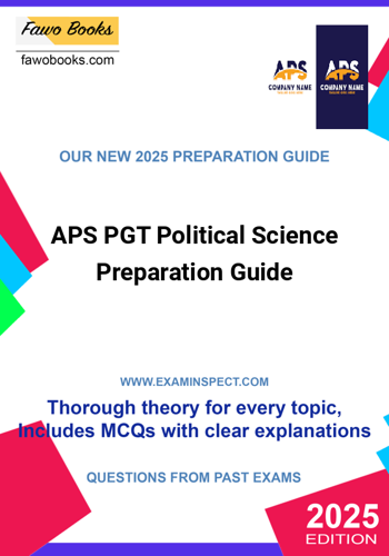 Additional image of APS PGT Political Science Preparation Guide
