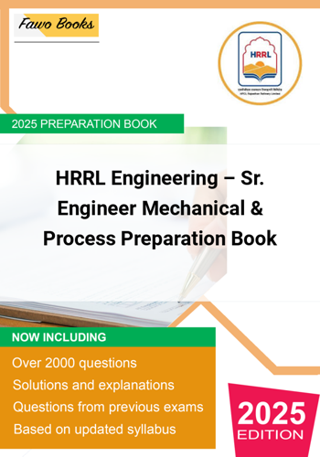 Additional image of HRRL Engineering Sr Engineer Mechanical & Process Preparation Book