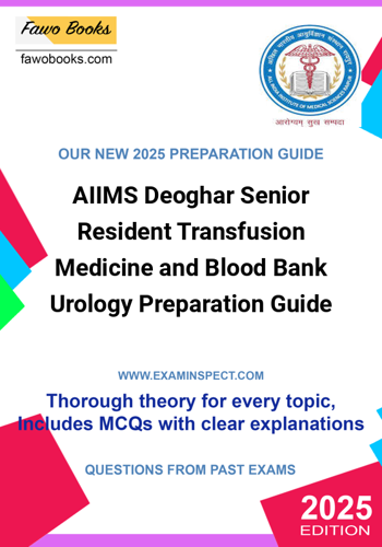 Additional image of AIIMS Deoghar Senior Resident Transfusion Medicine and Blood Bank Urology Preparation Guide