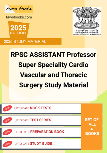 Additional image of RPSC ASSISTANT Professor Super Speciality Cardio Vascular and Thoracic Surgery Study Material